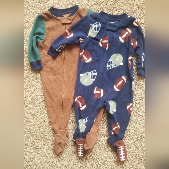 Baby Boy's Carter's 6M PJ Footed Pajama Bundle - Picture 1 of 1